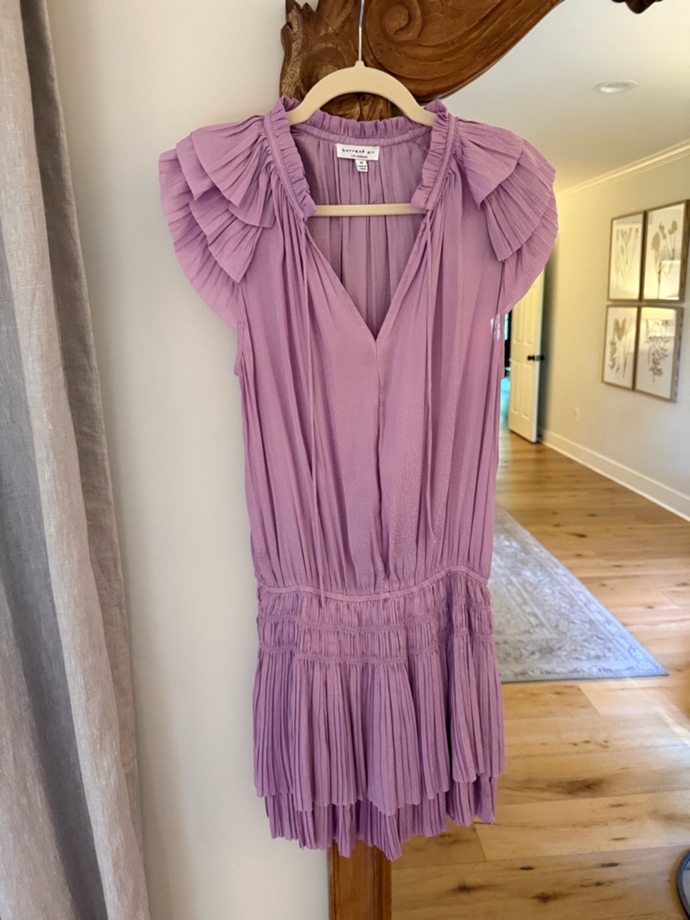 Current Air Lavender Pleated Dress